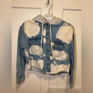 Denim sweater w Hoodie